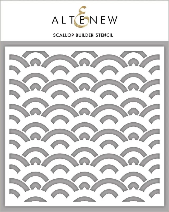 altenew-scallop-builder-schablone-muschelmuster-6x6-zoll image 1