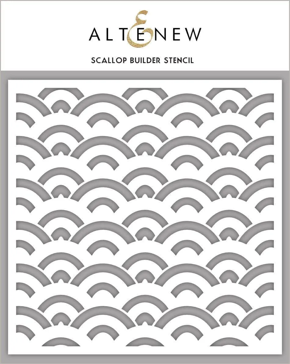 altenew-scallop-builder-schablone-muschelmuster-6x6-zoll image 1