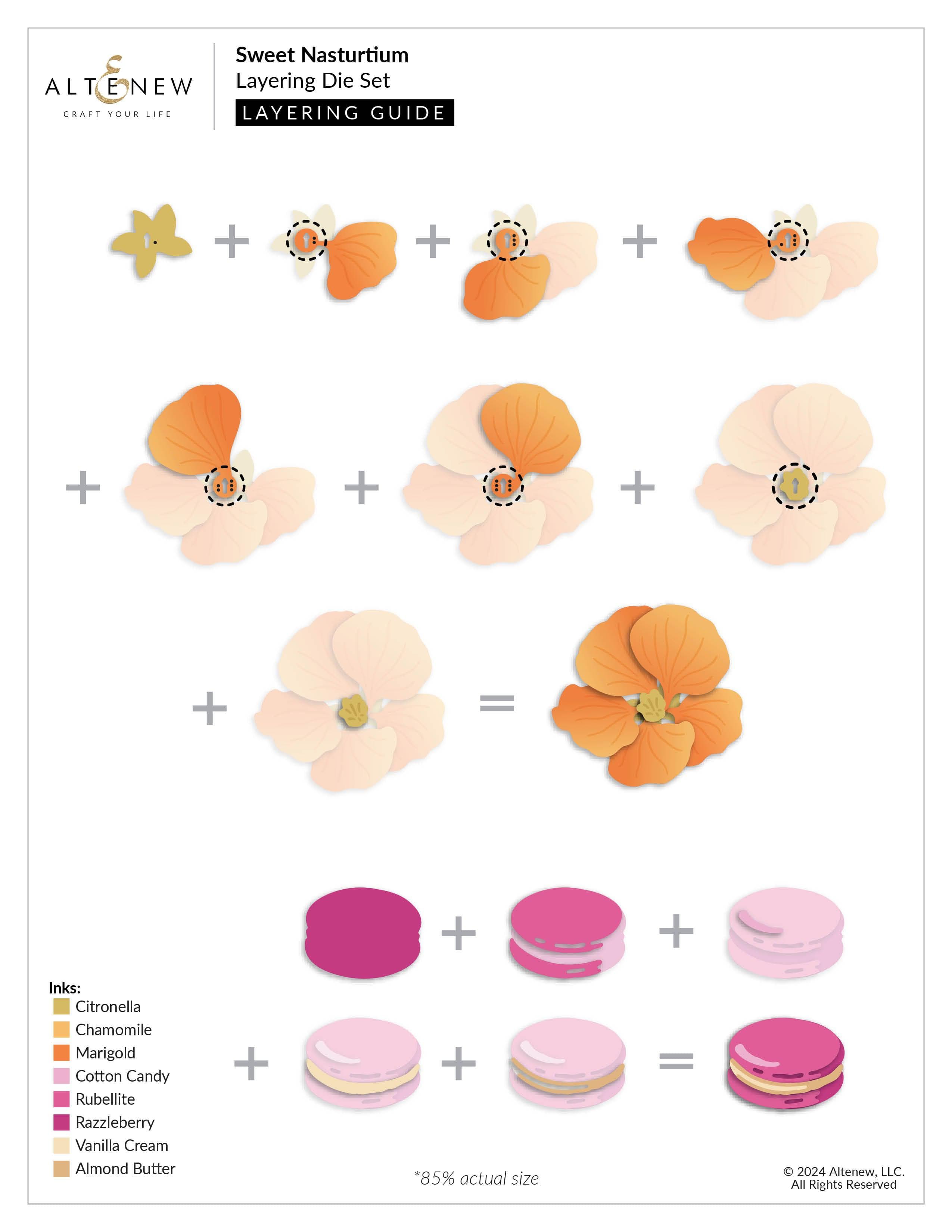 altenew-sweet-nasturtium-layering-dies-blumen-set image 3