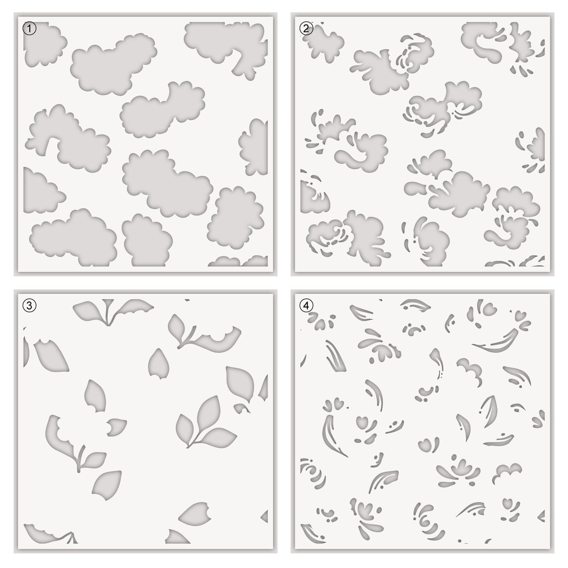 altenew-stencils-blobby-roses-stencil-set-4-in-1-rosen image 4