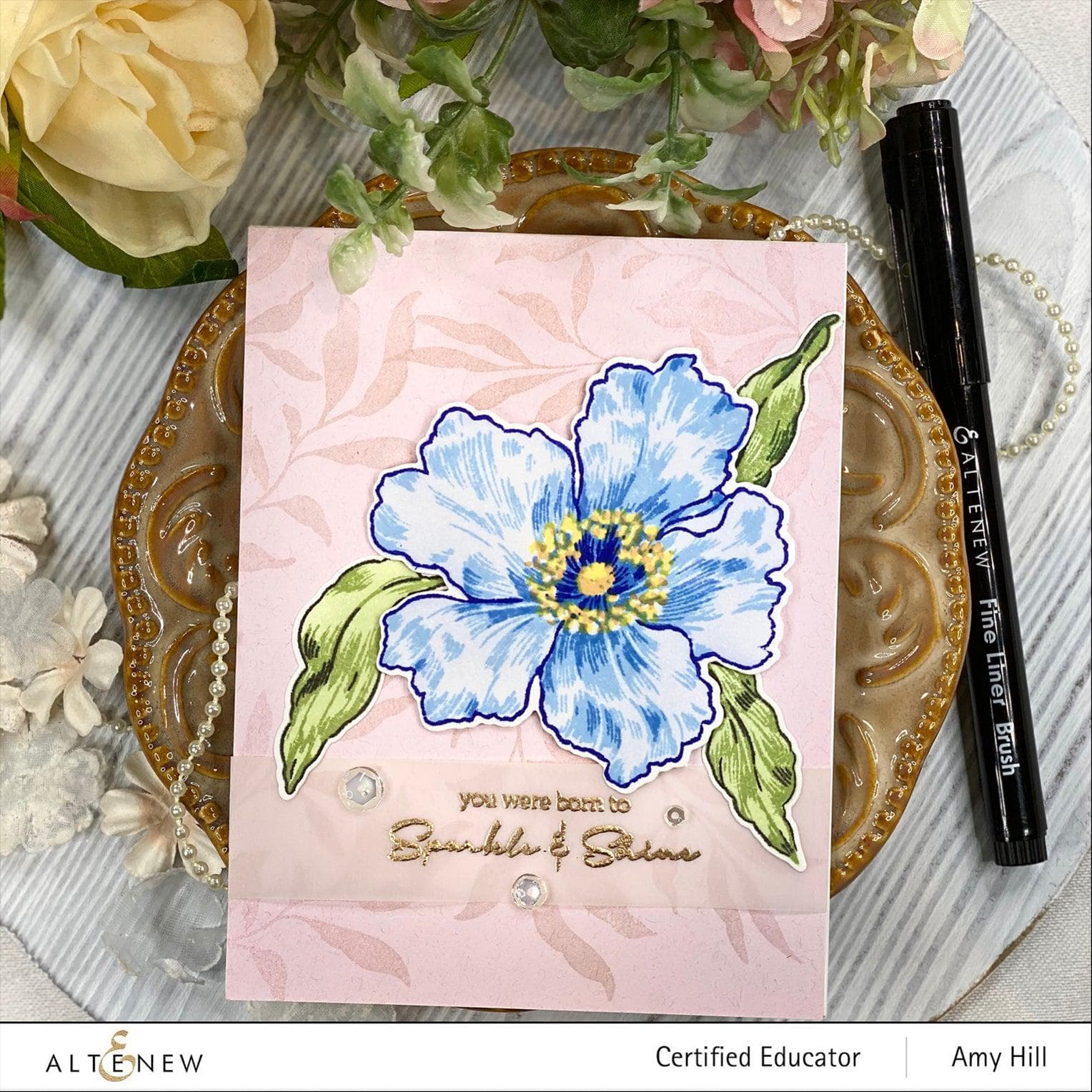 altenew-sparkled-mask-stencil-schablone-blumen-6x8 image 5