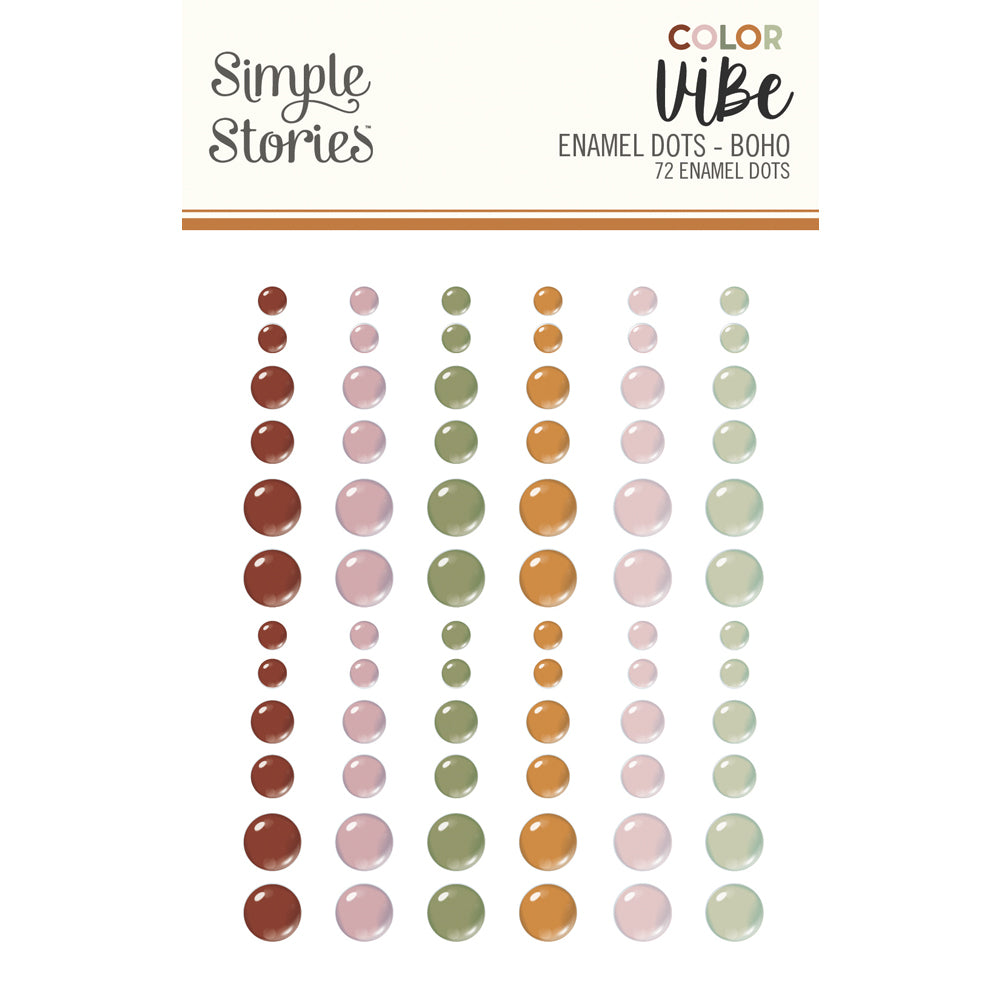 simple-stories-color-vibe-enamel-dots-boho-72-tlg-punkte image 1