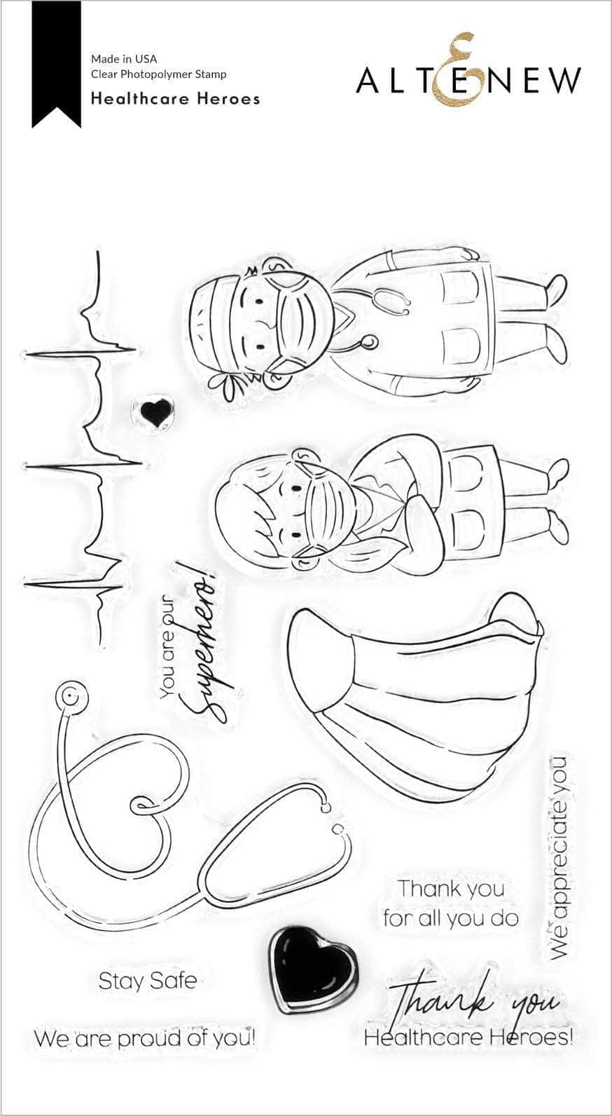 altenew-healthcare-heroes-stamp-set-stempelset-4x6-berufe image 1