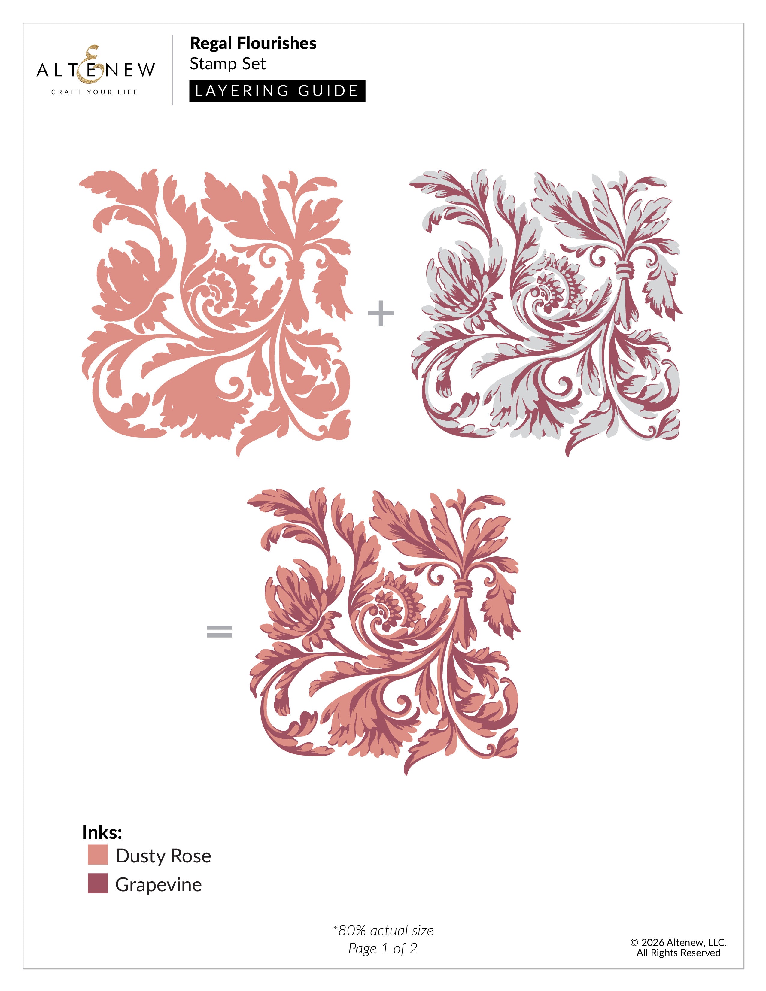 altenew-regal-flourishes-stempelset-block-6x8-komplett-bundle-stanze image 3