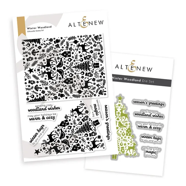 altenew-winter-woodland-komplett-bundle-stempelset-stanzen image 1