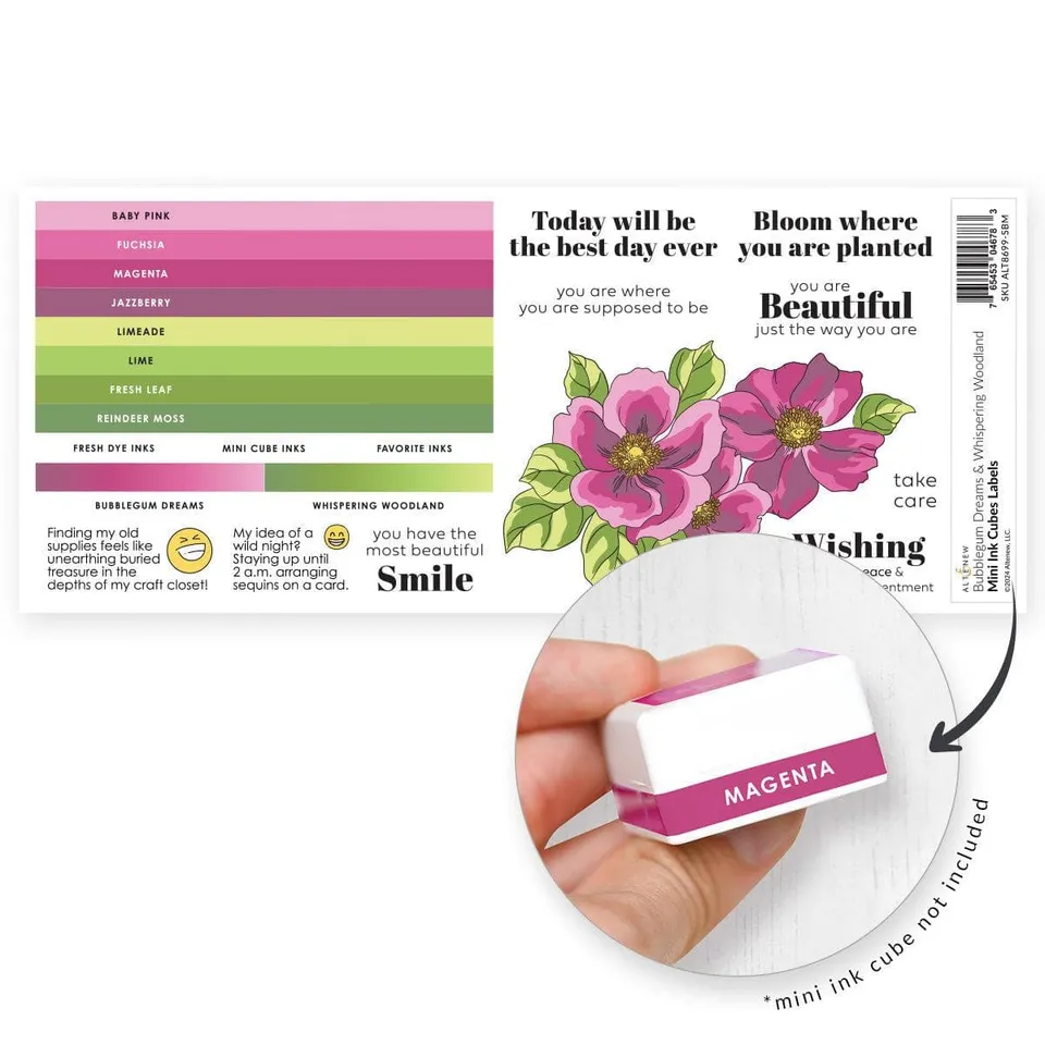 altenew-inks-mini-ink-cubes-label-set-woodland-bubblegum image 1
