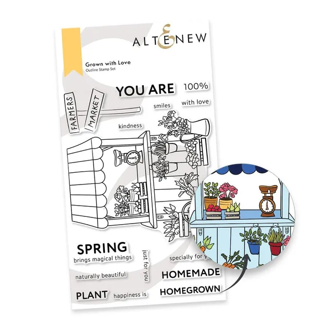 altenew-grown-with-love-stempelset-4x6-marktstand image 1