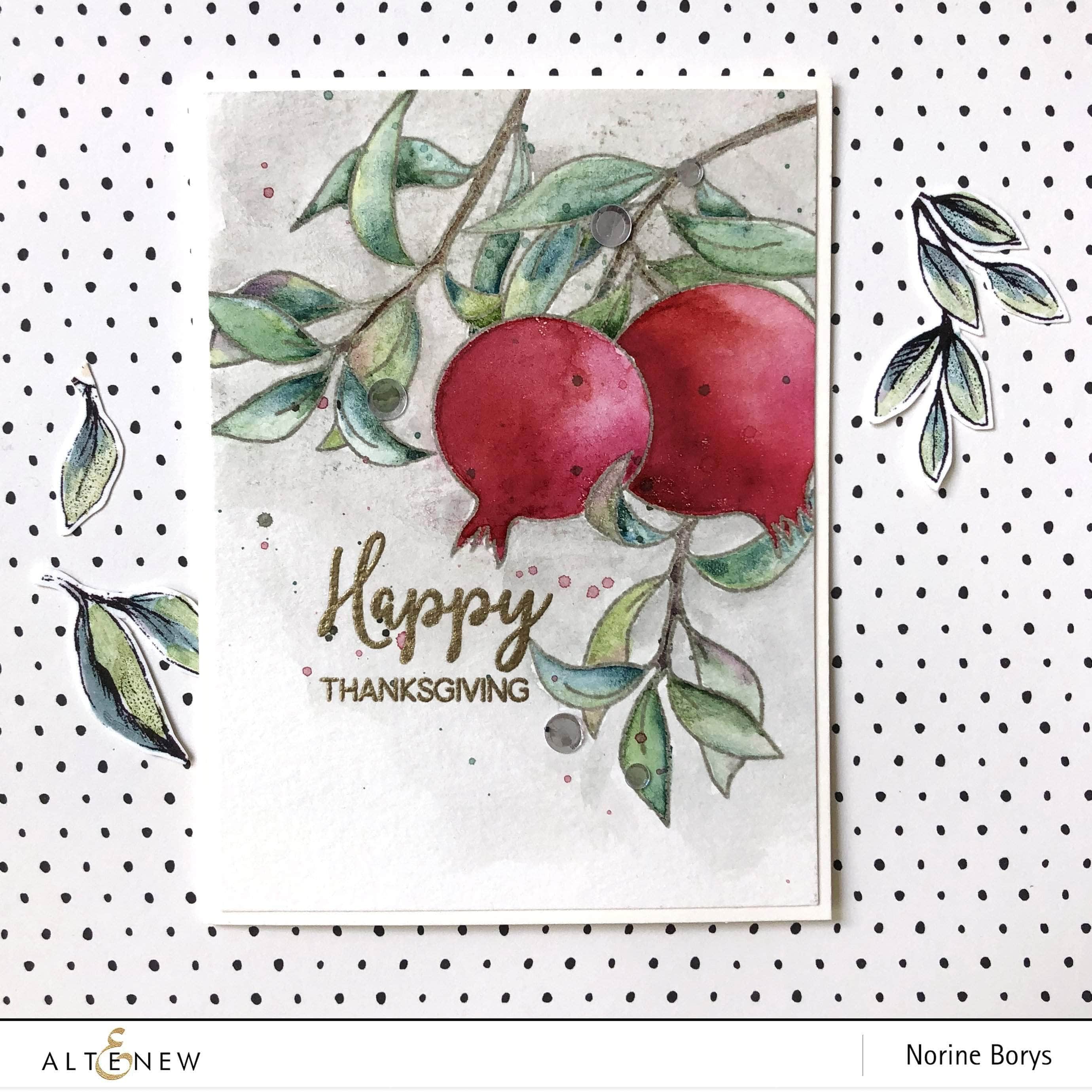 altenew-happy-pomegranates-stempelset-granatapfel-6x8 image 3