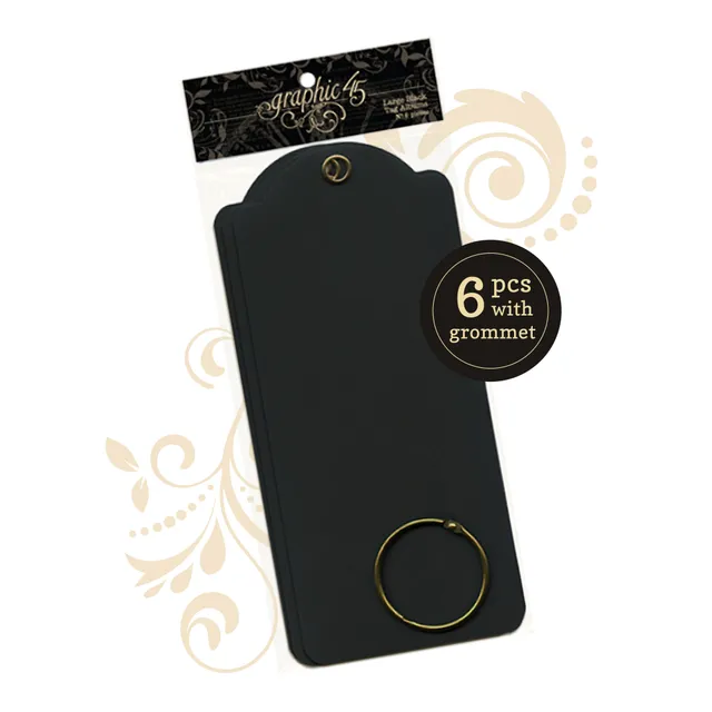 graphic-45-staples-large-tags-black-anh-nger-6er image 1