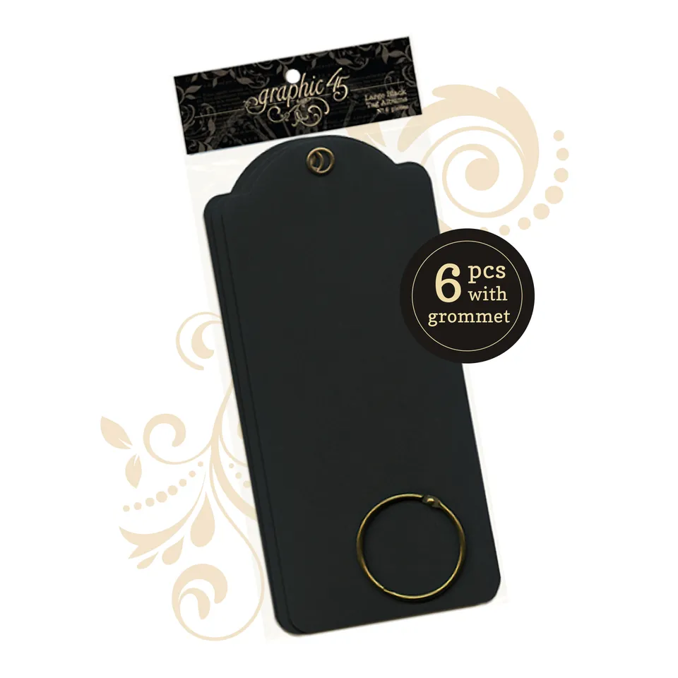 graphic-45-staples-large-tags-black-anh-nger-6er image 1