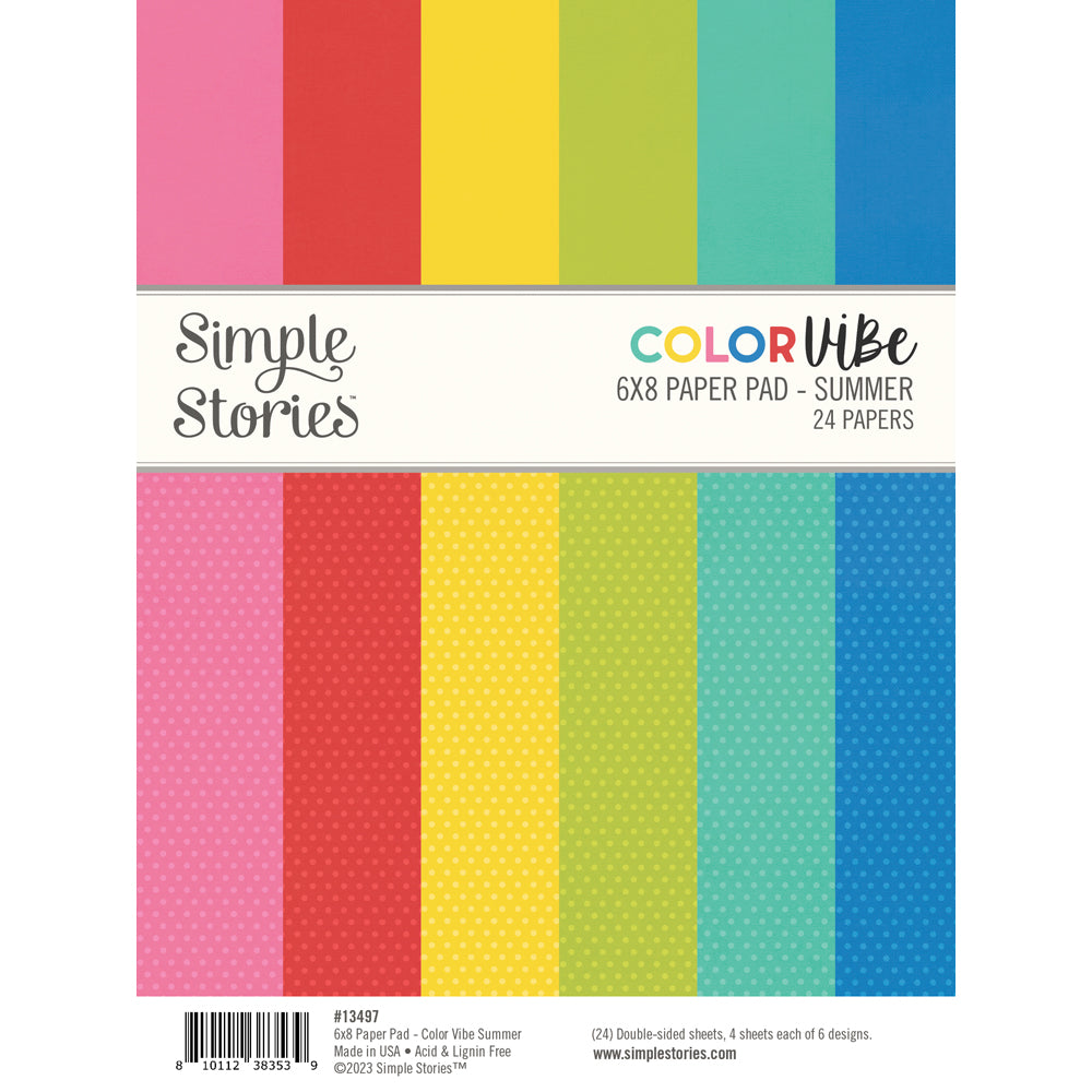simple-stories-color-vibe-summer-papierblock-6x8-24-blatt image 1