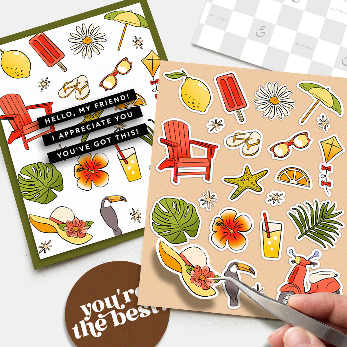 altenew-2-in-1-printable-a2-backgrounds-stickers-sommer image 3