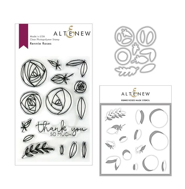 altenew-rennie-roses-bundle-stempel-stanzen-schablone image 1