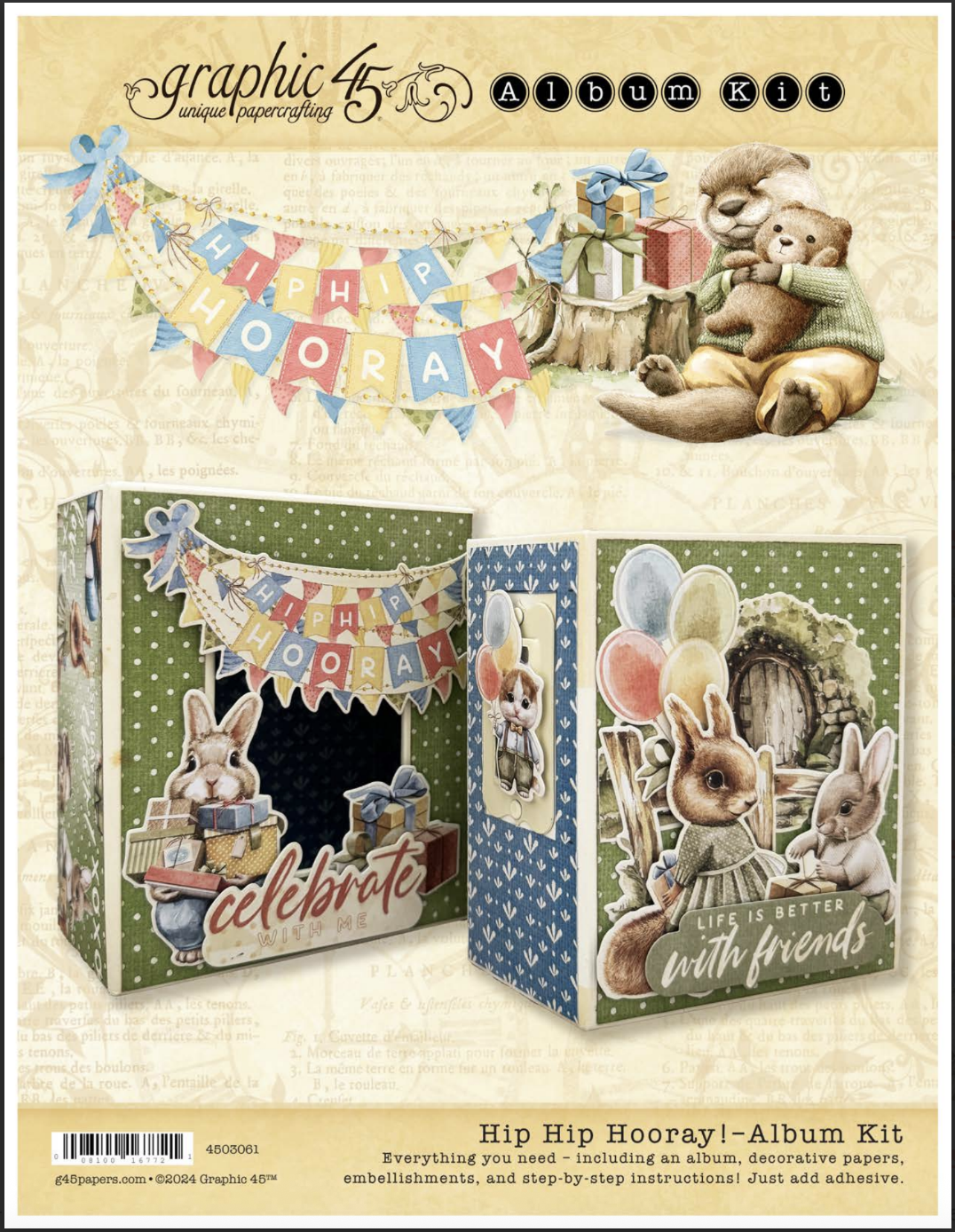 graphic-45-hip-hip-hooray-album-kit-atc-box-geburtstag image 2