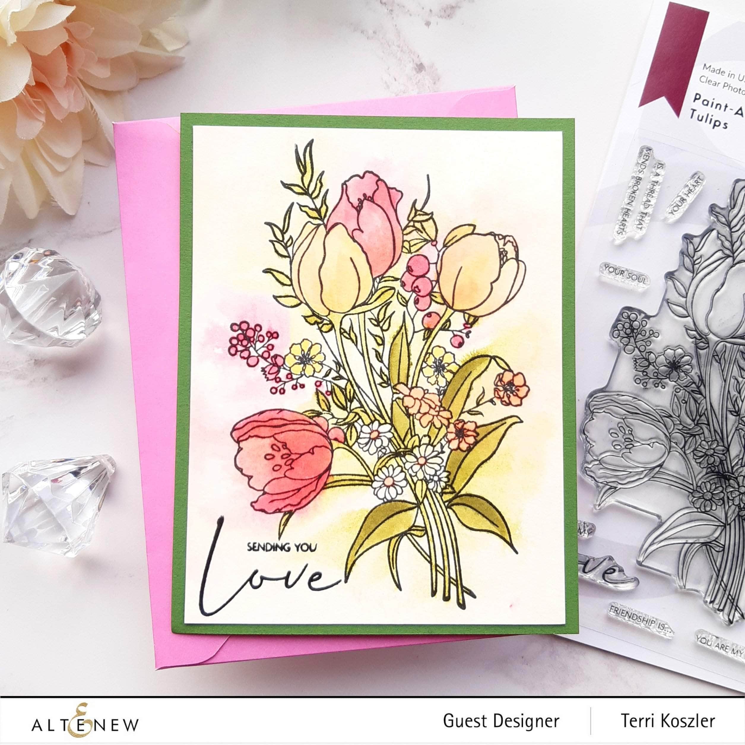 altenew-paint-a-flower-tulips-stempelset-outline-4x6 image 8