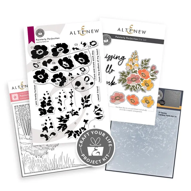 altenew-painterly-perfection-project-kit-blumen-stempel image 1