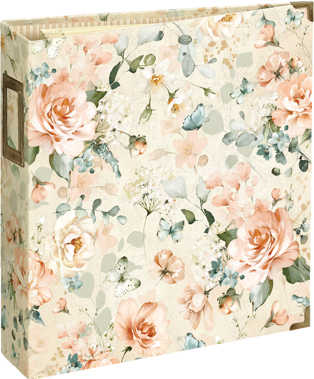 graphic-45-staples-vintage-rose-binder-album-mit-h-llen image 1