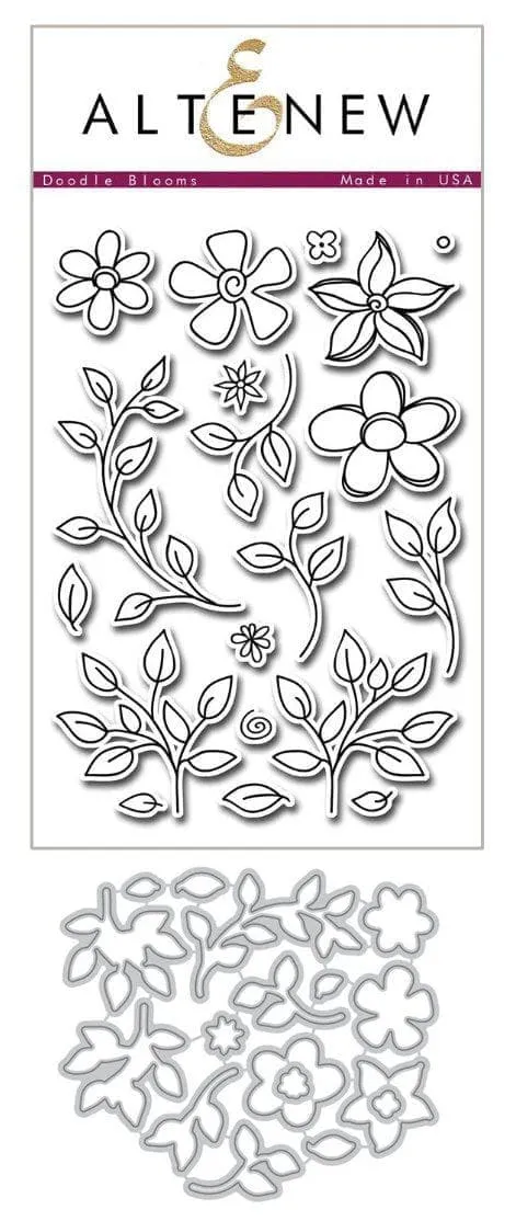 altenew-doodle-blooms-stempel-stanzen-komplett-set-blumen image 1