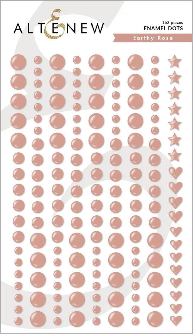 altenew-earthy-rose-enamel-dots-embellishments-163-tlg image 1