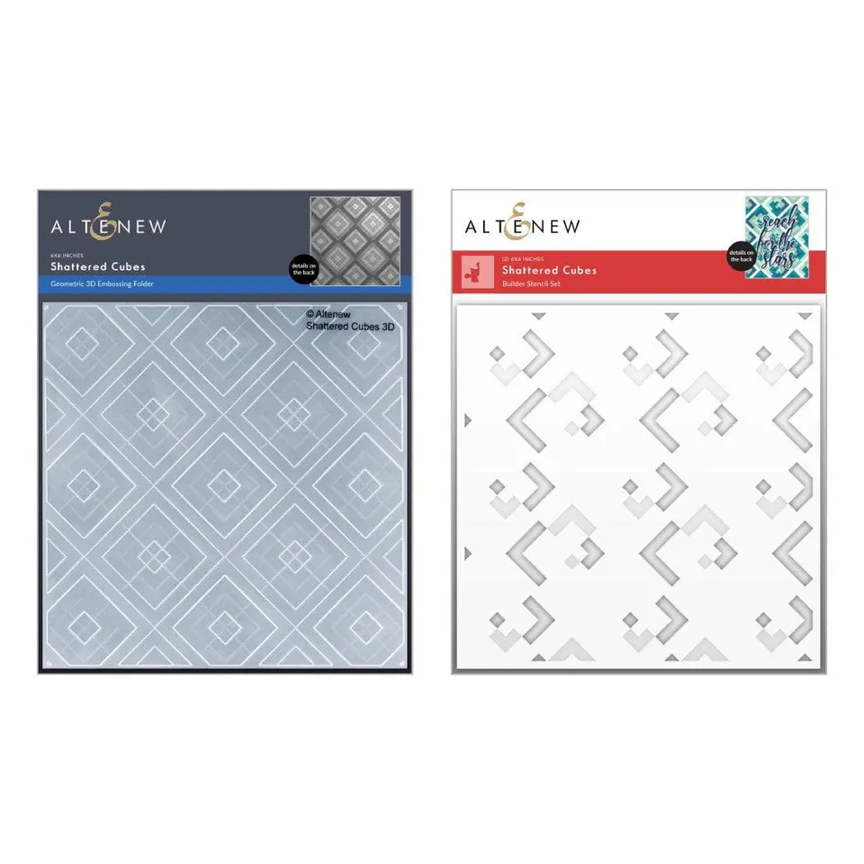 altenew-shattered-cubes-3d-pr-gefolder-bundle-geometrisch image 1