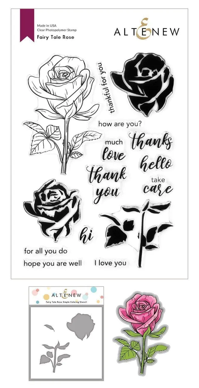 altenew-fairy-tale-rose-coloring-schablone-rosenmotiv image 1