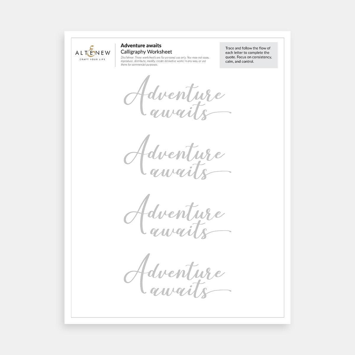 altenew-travel-calligraphy-worksheets-brush-lettering-pdf image 3