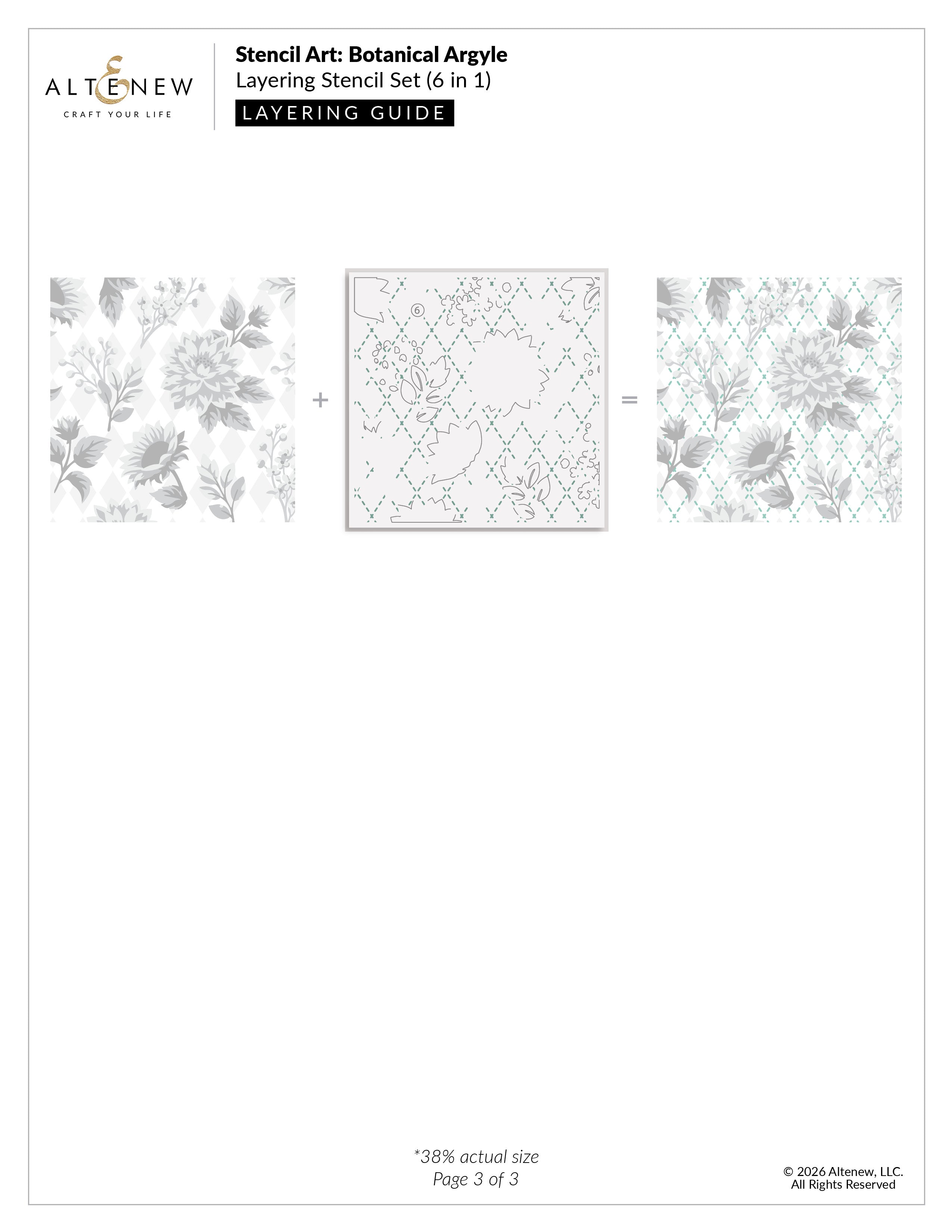 altenew-botanical-argyle-layering-stencil-set-6in1-6x6-blumen image 5