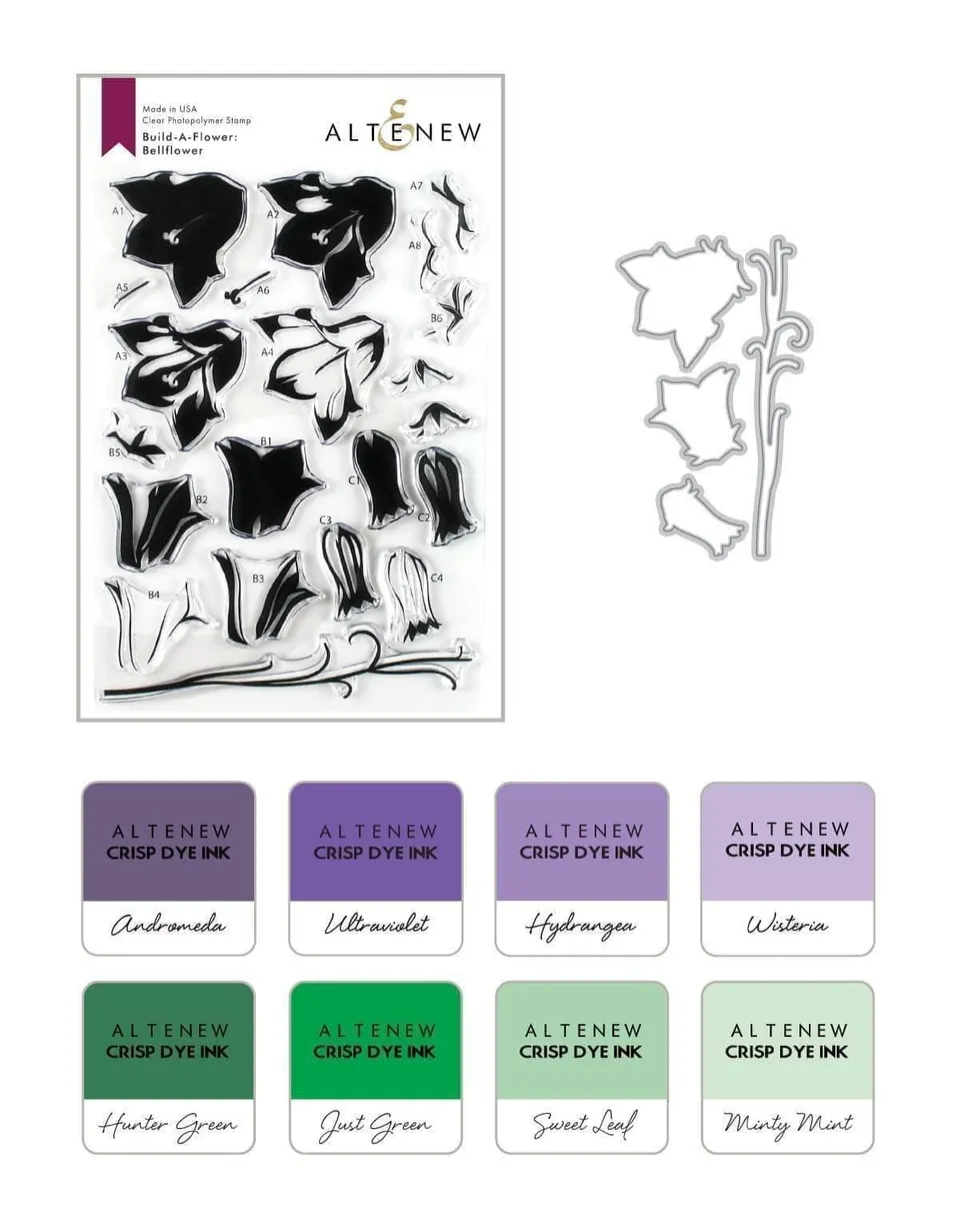 altenew-build-a-flower-bellflower-stempelset-stanzen-ink-bundle-floral image 1