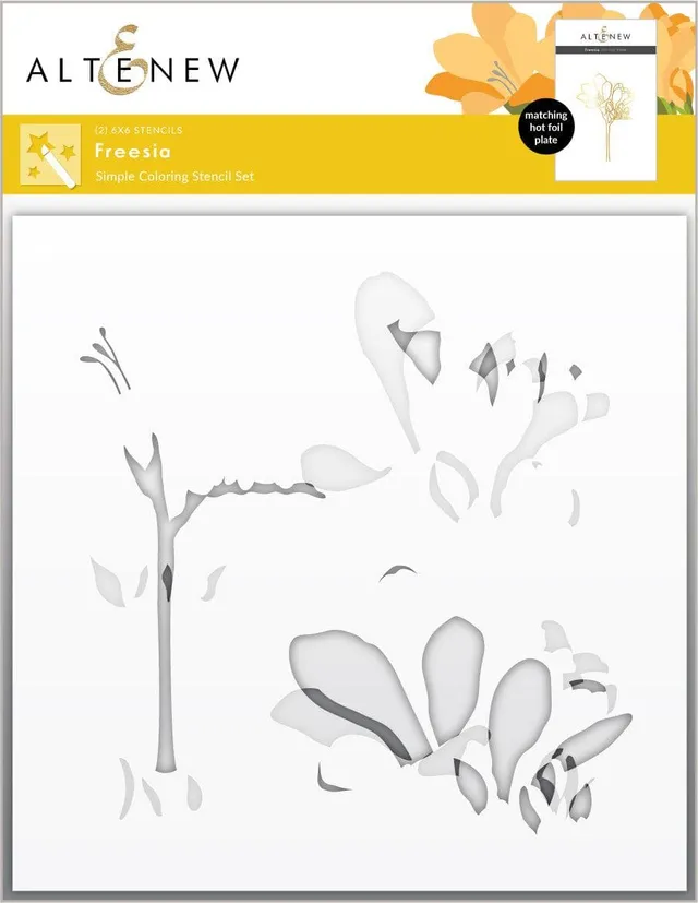 altenew-freesia-coloring-schablone-blumen-2-in-1 image 1