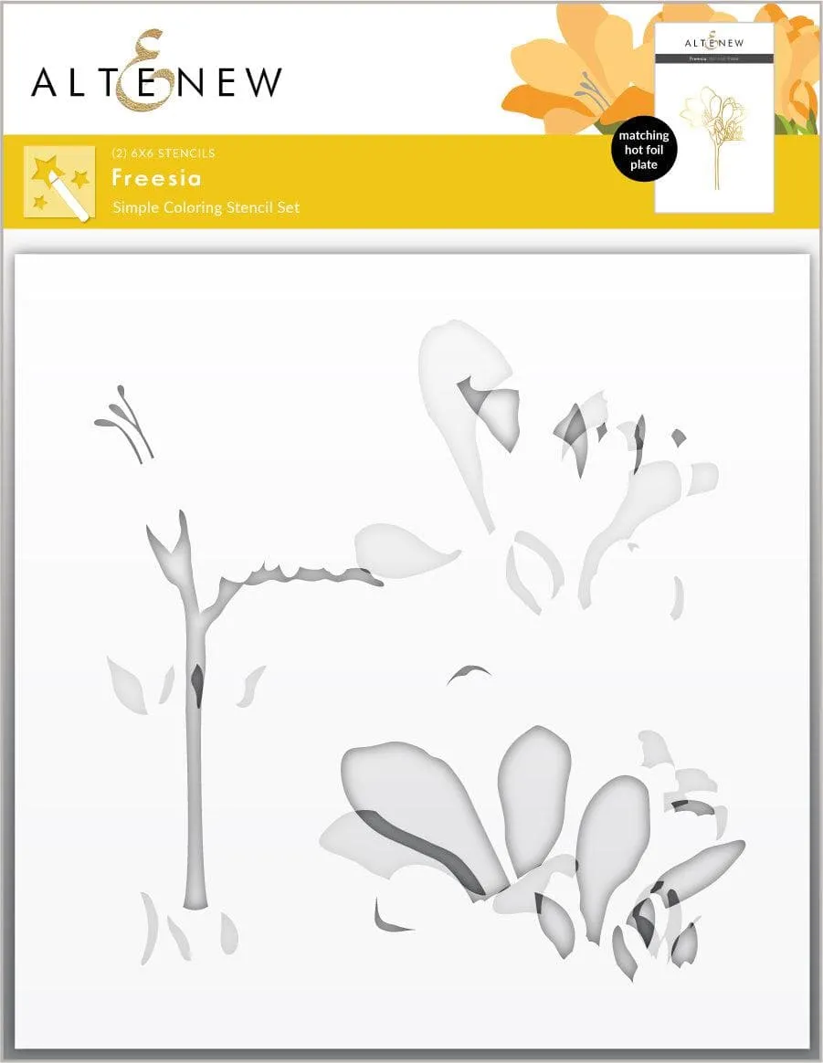 altenew-freesia-coloring-schablone-blumen-2-in-1 image 1