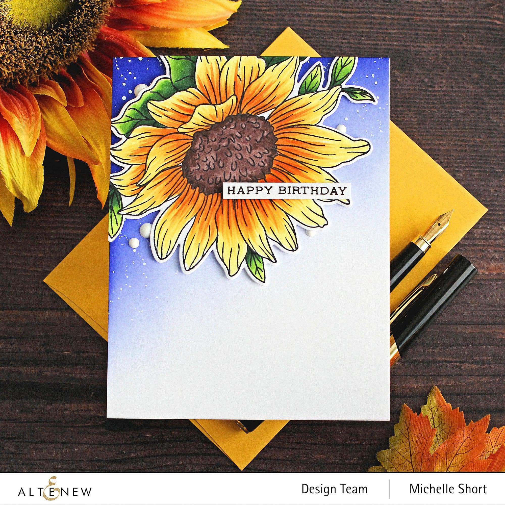 altenew-dancing-sunflowers-stempelset-sonnenblumen-9-teilig image 7