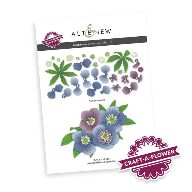 altenew-craft-a-flower-hellebore-stanzen-set-3d-blumig image 1