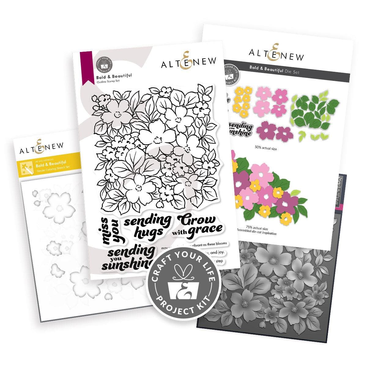 altenew-craft-your-life-bold-beautiful-stempel-kit-blumen image 1