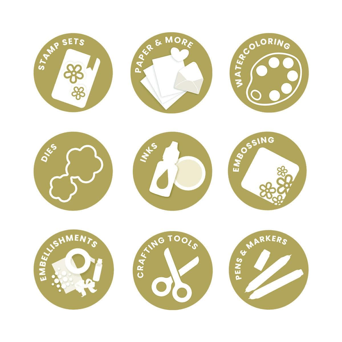 altenew-paper-more-crafty-essentials-grab-bag-gold-bastelset-34-teilig image 2