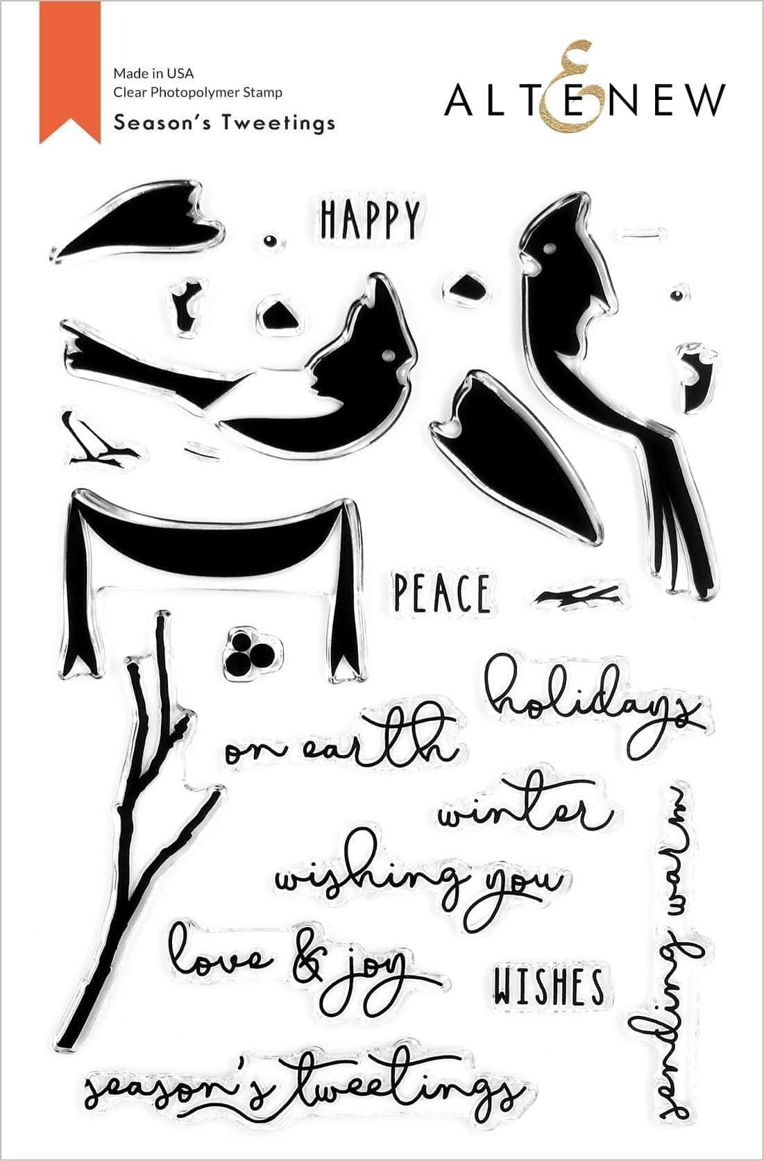 altenew-season-s-tweetings-stamp-set-stempelset-27-teilig image 1