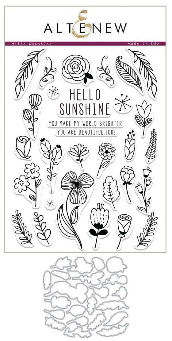 altenew-hello-sunshine-stempelset-komplett-bundle-floral-6x8 image 1