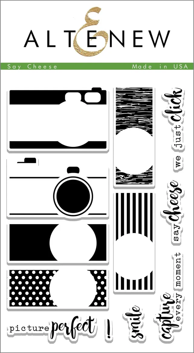 altenew-say-cheese-stempelset-kamera-clear-stamps-12-tlg image 1
