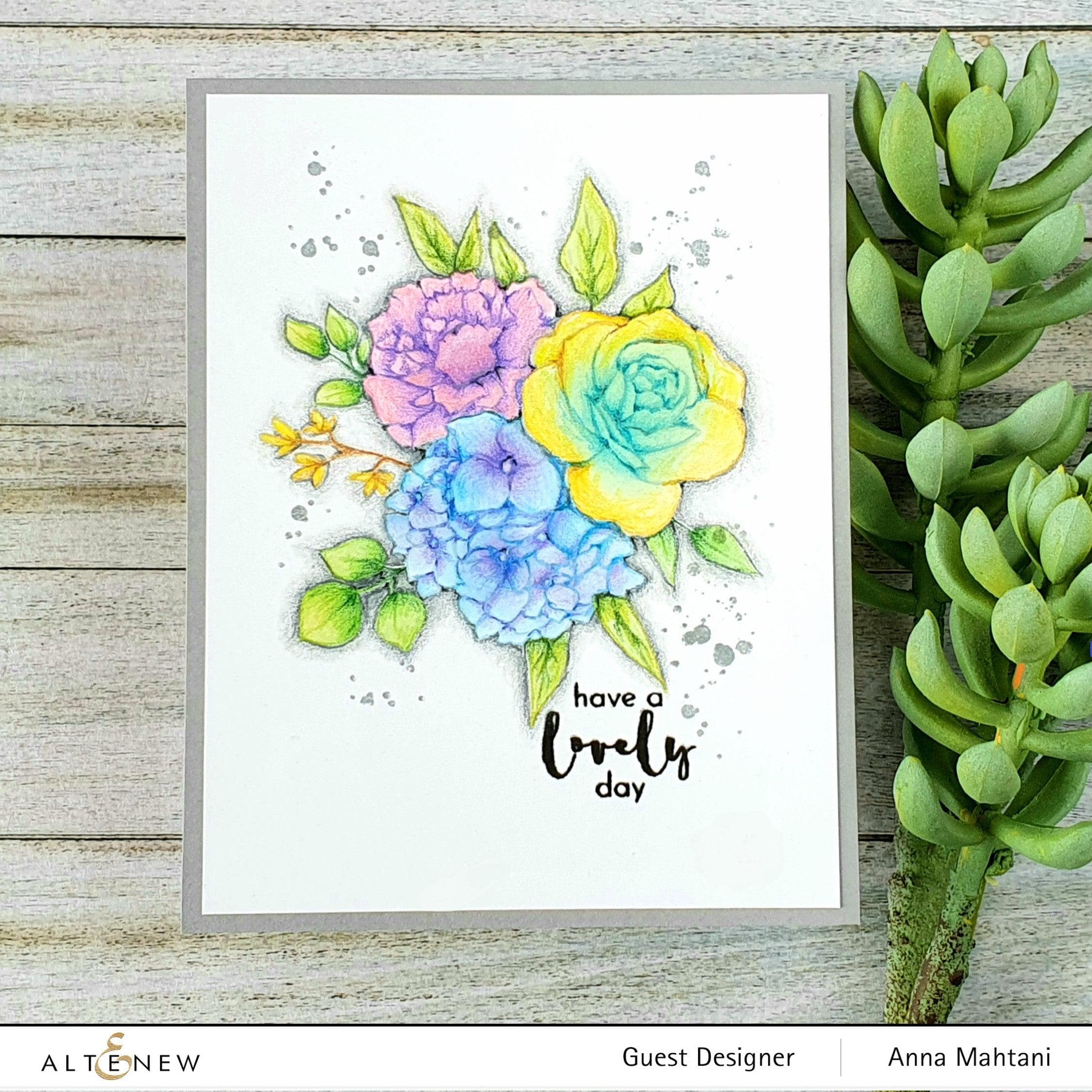 altenew-inky-bouquet-simple-coloring-schablone-floral image 3