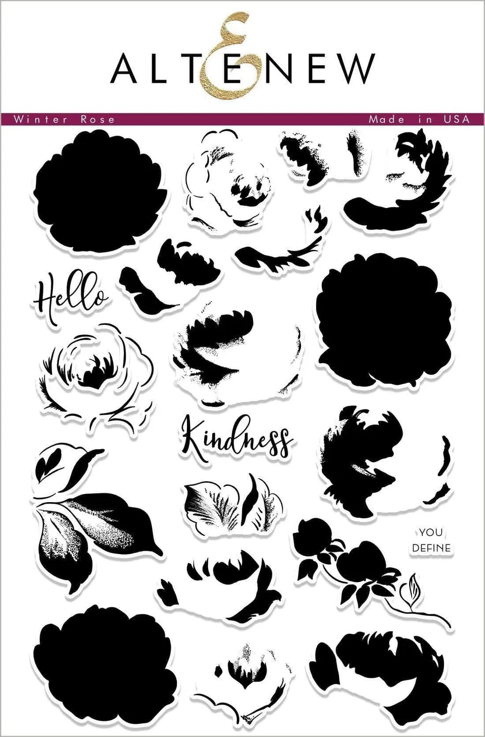 altenew-stamps-winter-rose-stempelset-6x8-zoll-floral image 1