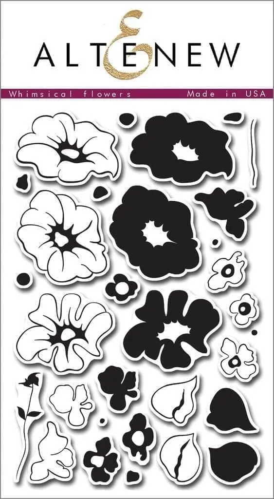 altenew-whimsical-flowers-stempelset-blumen-4x6-zoll image 1