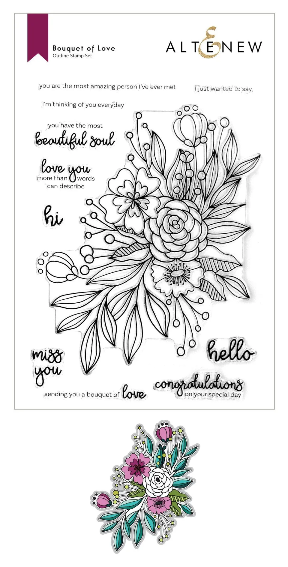 altenew-bouquet-of-love-stempelset-blumenstrau-komplett-bundle image 1