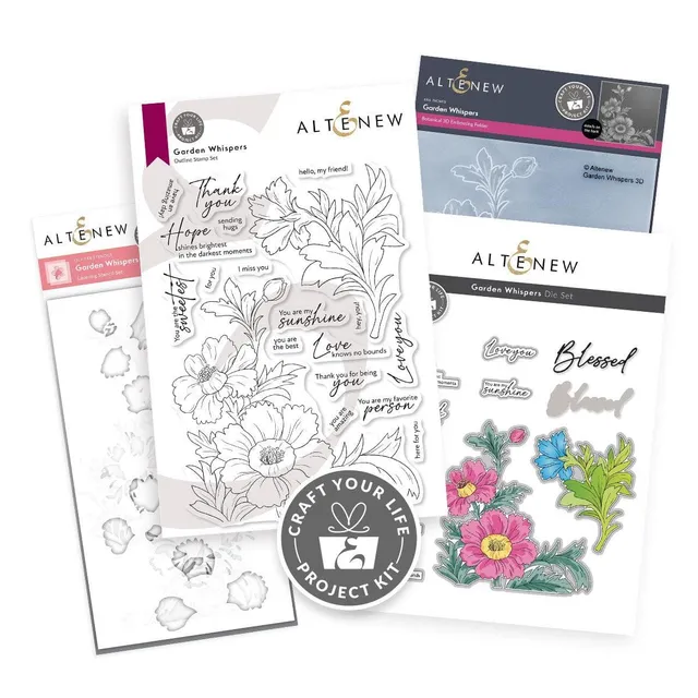 altenew-garden-whispers-project-kit-stempelset-4-in-1 image 1