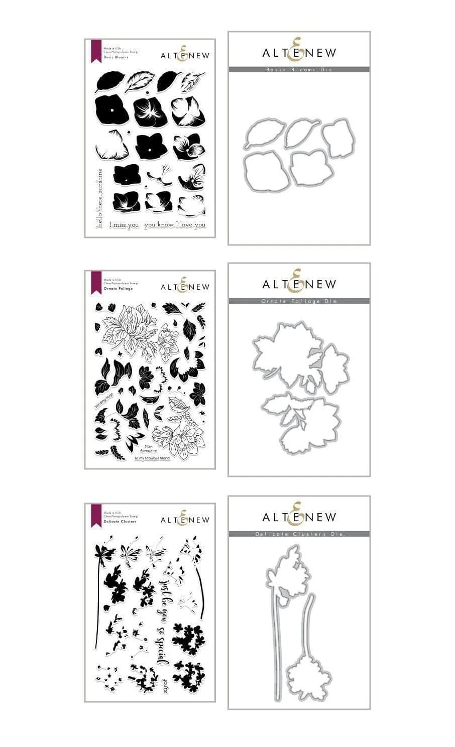 altenew-nature-trail-stamp-die-bundle-stempelset-6-teilig image 1