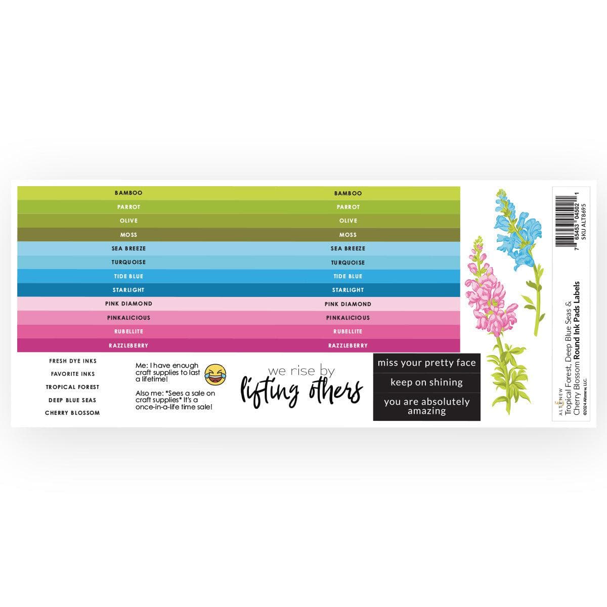 altenew-round-ink-pads-label-set-tropical-forest-seas-blossom image 4