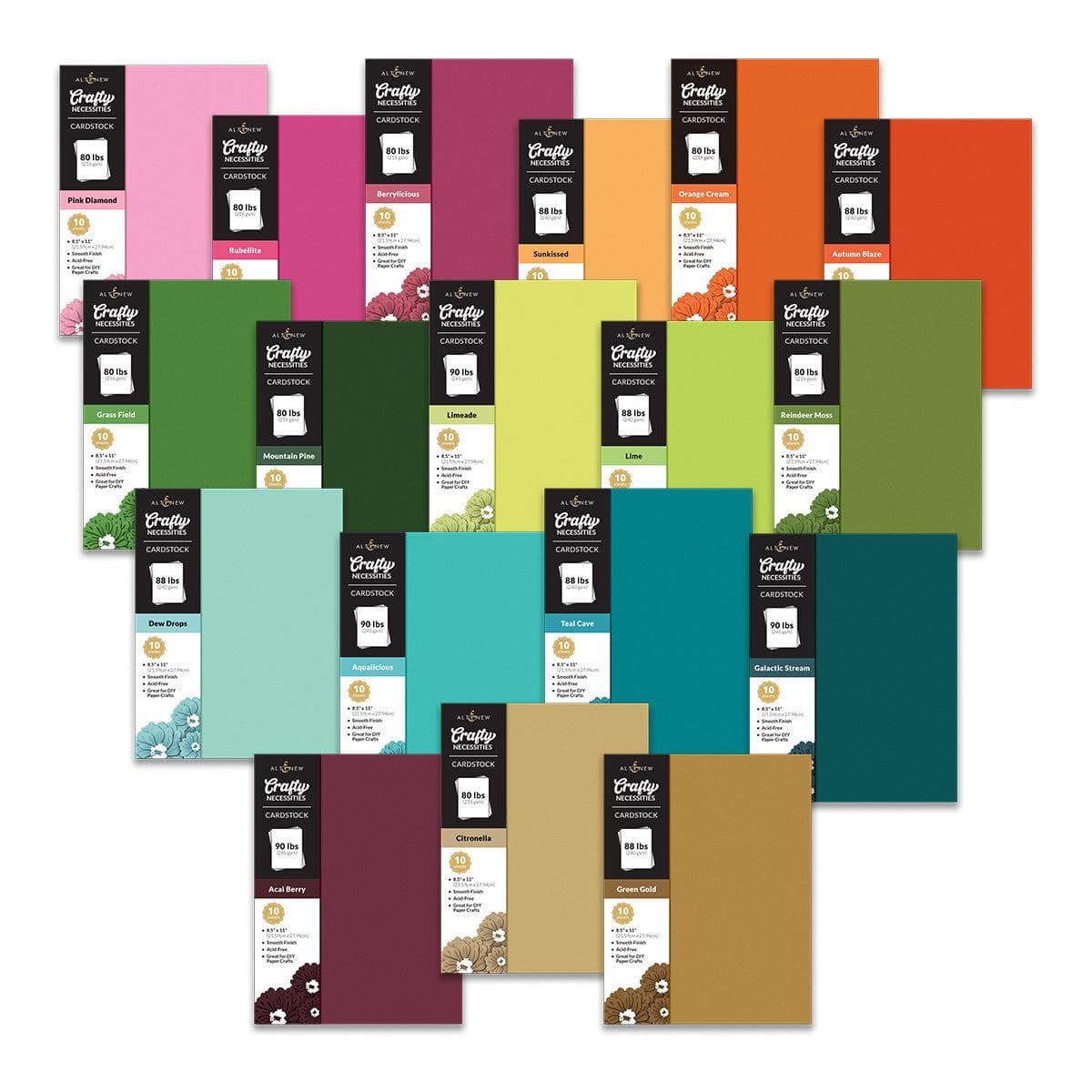 altenew-paper-more-seasonal-hues-fotokarton-bunt-180-blatt image 1