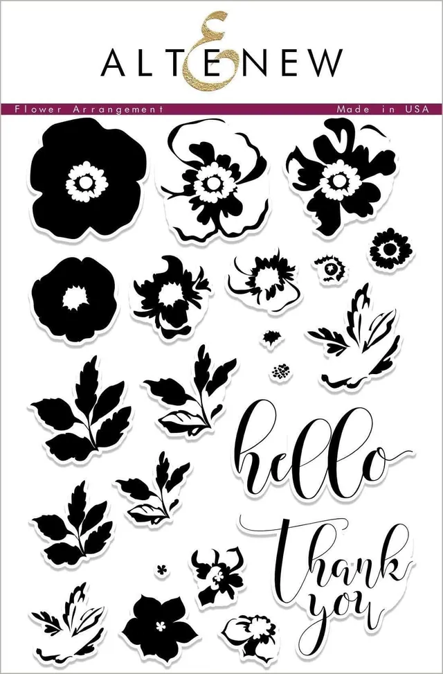 altenew-flower-arrangement-stempelset-floral-layering-22-teilig image 1