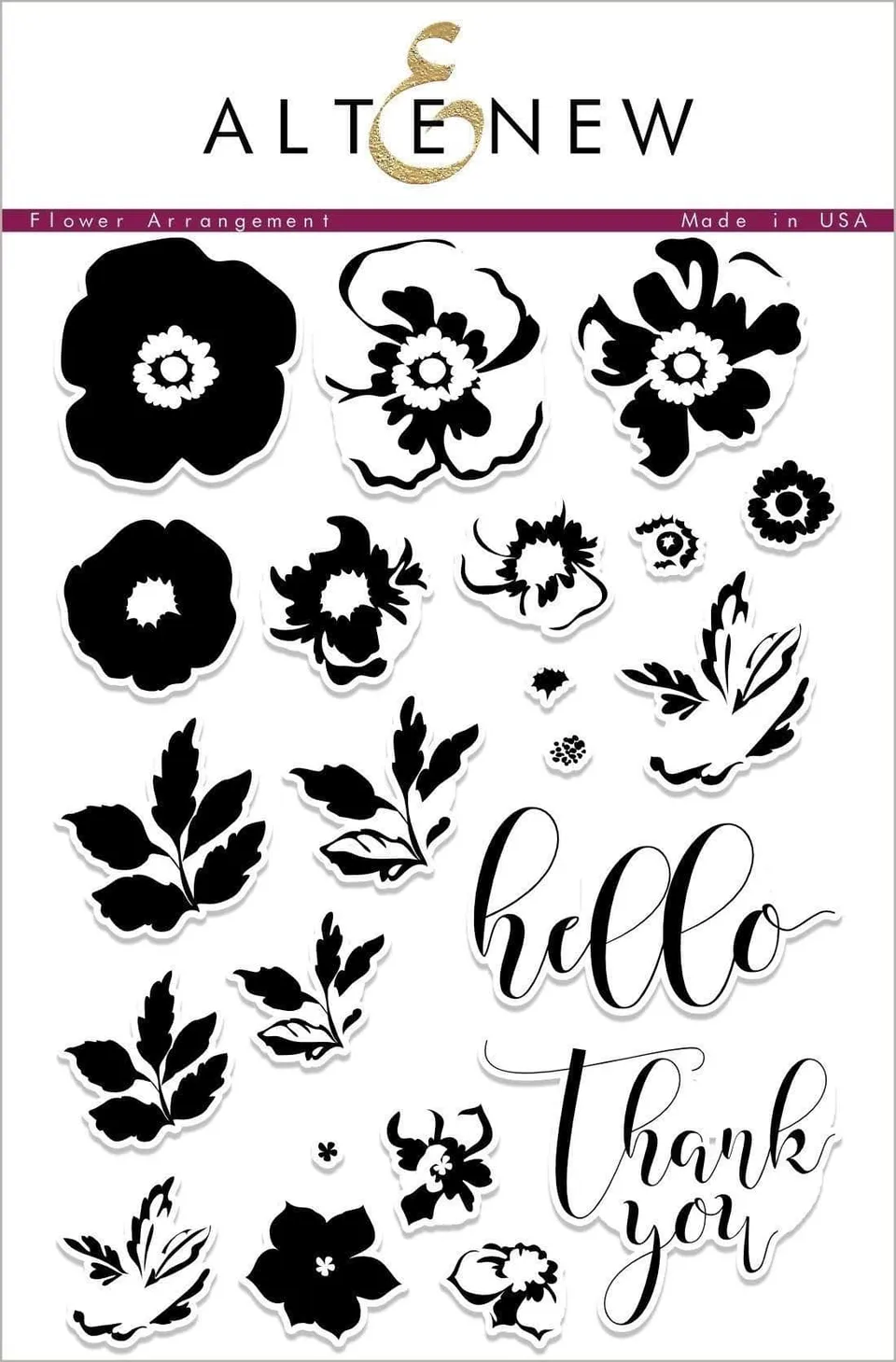 altenew-flower-arrangement-stempelset-floral-layering-22-teilig image 1