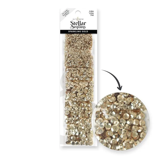 altenew-stellar-sequins-pailletten-sparkling-gold-36g image 1