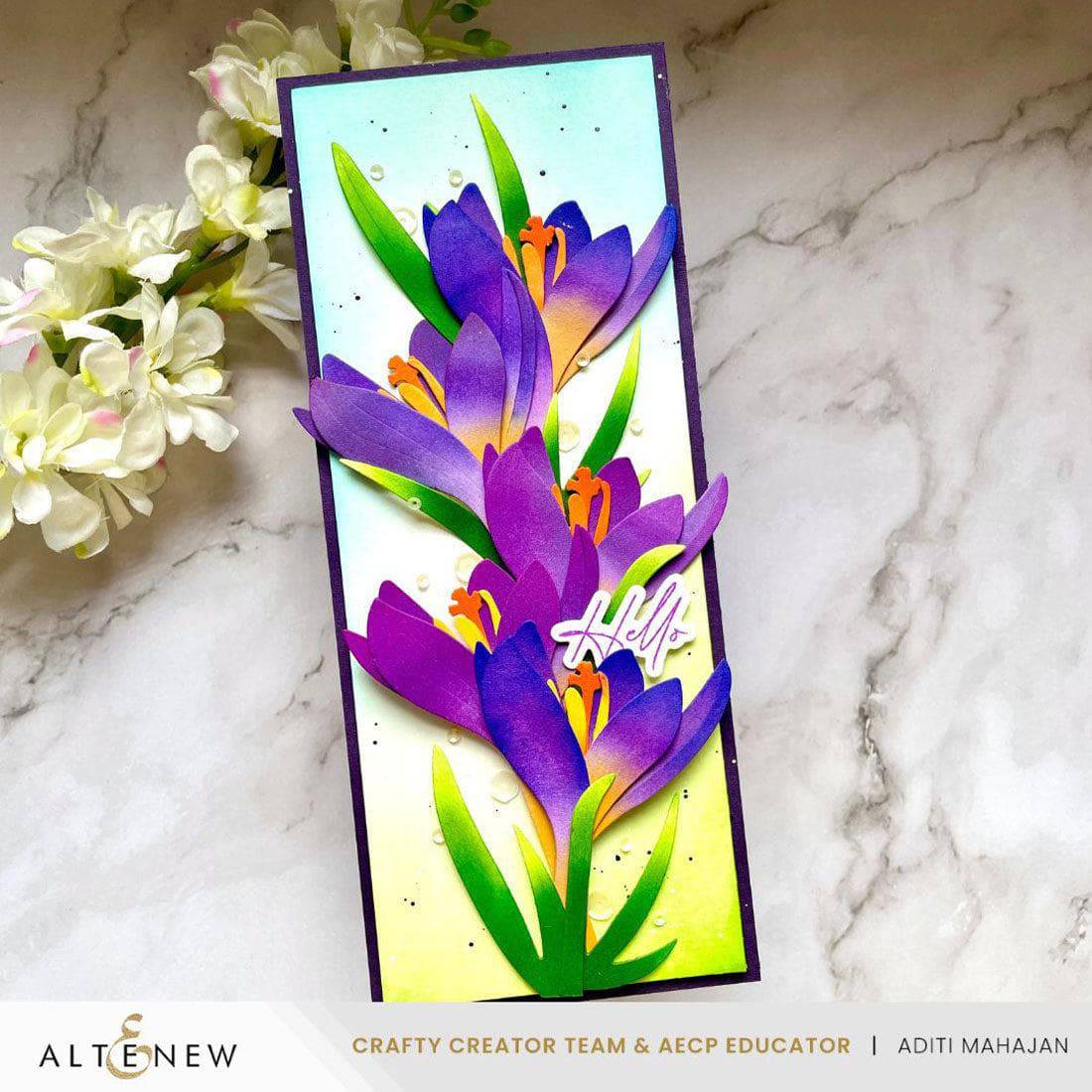 altenew-craft-a-flower-crocus-stanzschablonen-krokus-13-tlg image 4