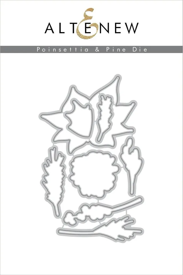 altenew-poinsettia-pine-dieset-stanzformen-8tlg image 1